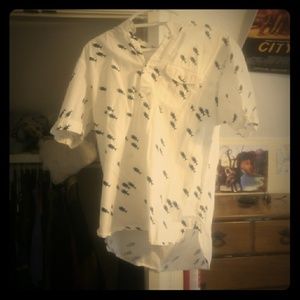 Mens shortsleeve collared shirt